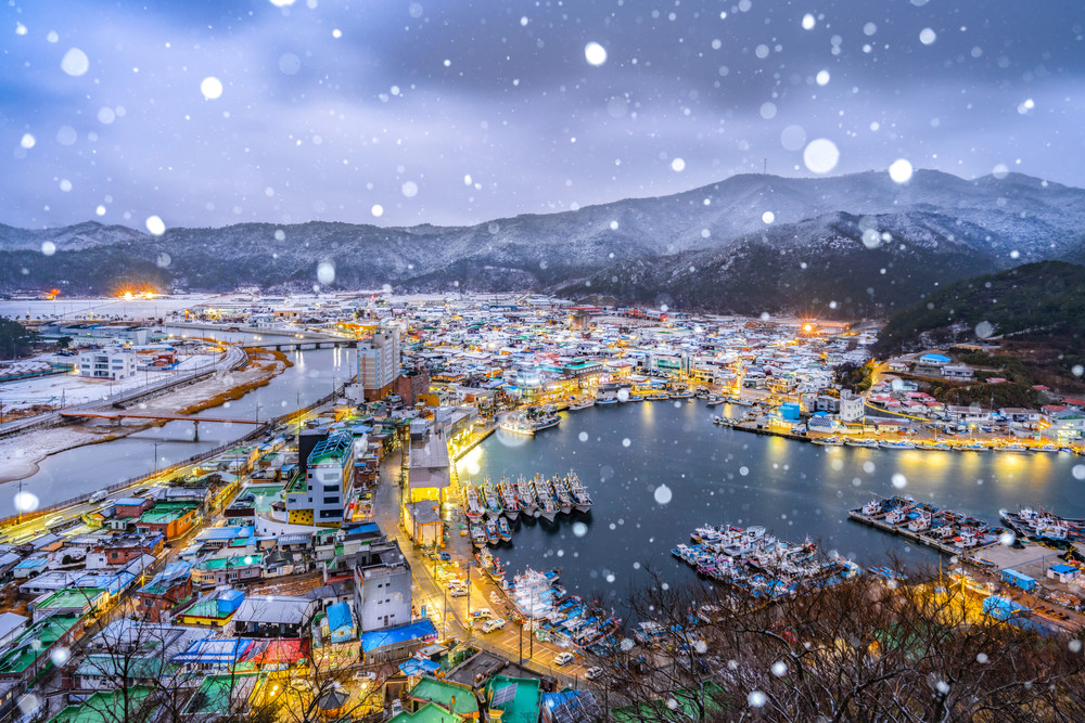 작가:정용현, 어항명:축산항, 작품명:영덕 축산항의 겨울